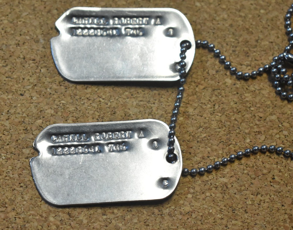 WW2 US Army Dog Tag Pair T-46