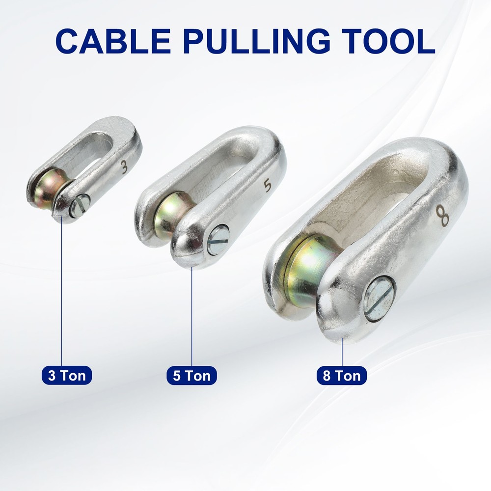 8T Cable Pulling Tool Wire Breakaway Wire Line Rope Ball Bearing Connector