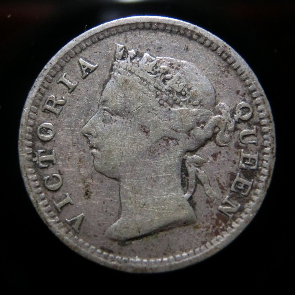 1895 STRAITS SETTLEMENTS 5 CENTS