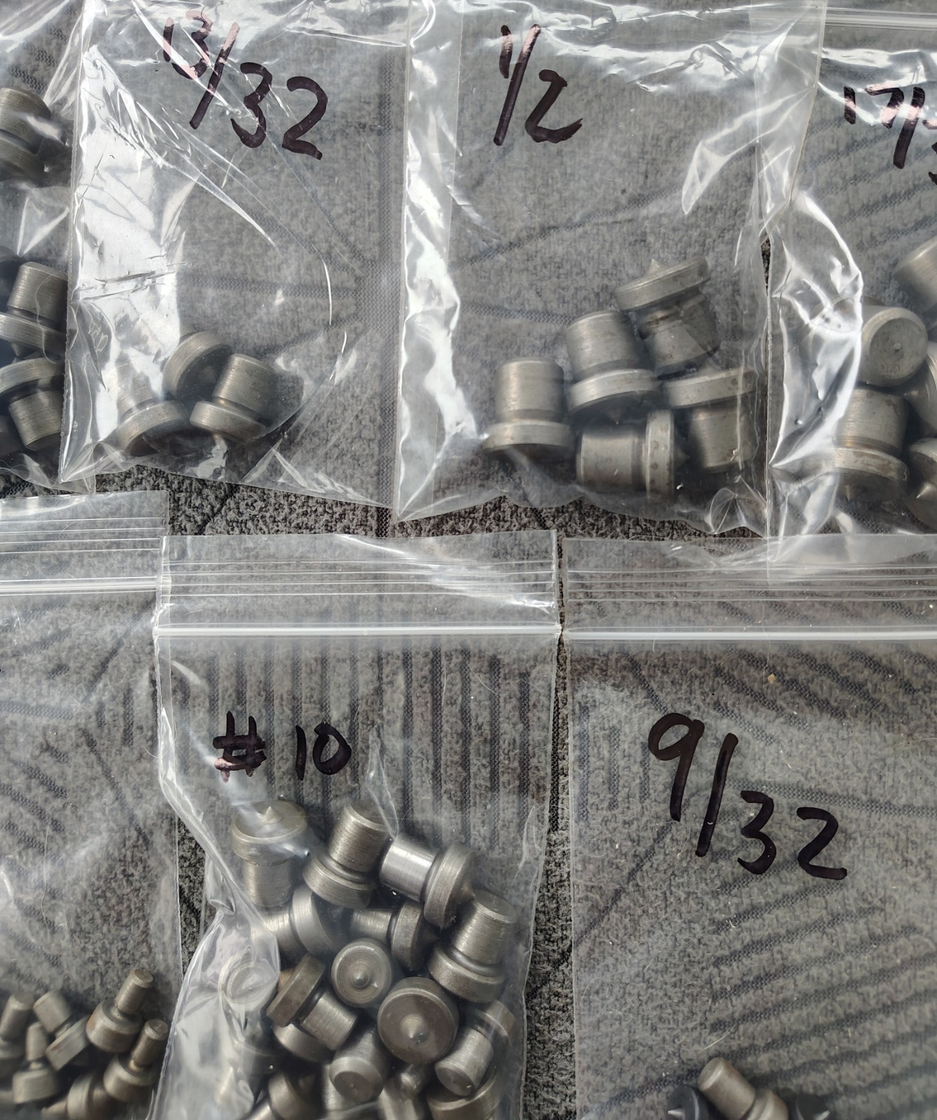 🗽VINTAGE MACHINIST/ TOOLMAKER TRANSFER PINS LARGE SET OF 24 SIZES