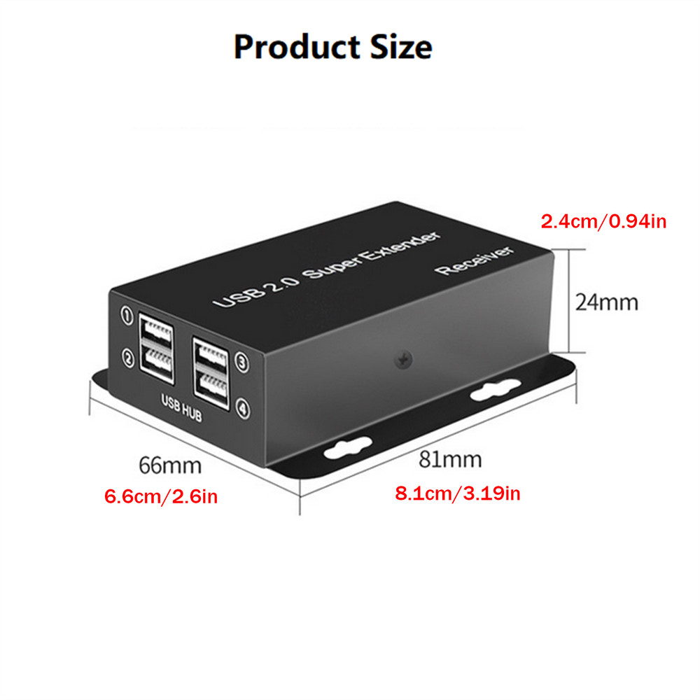 50M USB2.0 Network Cable Extender Over Ethernet Rj45 Cat5e/6/7 Cable Sender