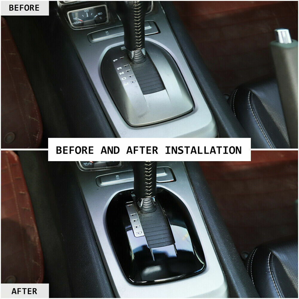 For 2010-15 Chevrolet Camaro Black Console Gear Shift Panel Decor Cover Trim Kit