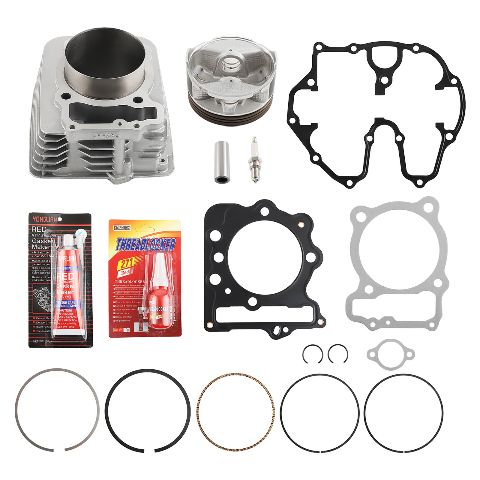 89MM 440CC Big Bore Cylinder Piston Top End Kit For Honda TRX400EX 99-2008