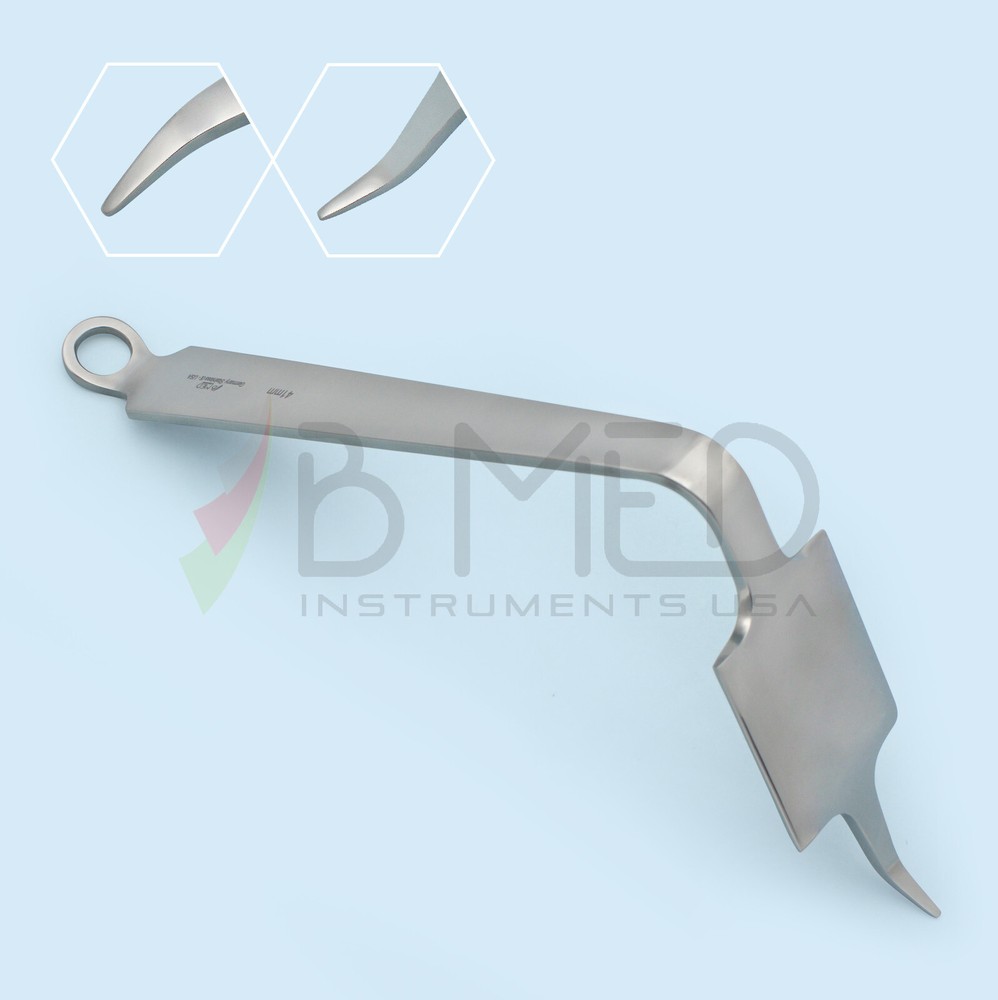 Bent Hohmann Retractor Wide Tip 41mm Modified
