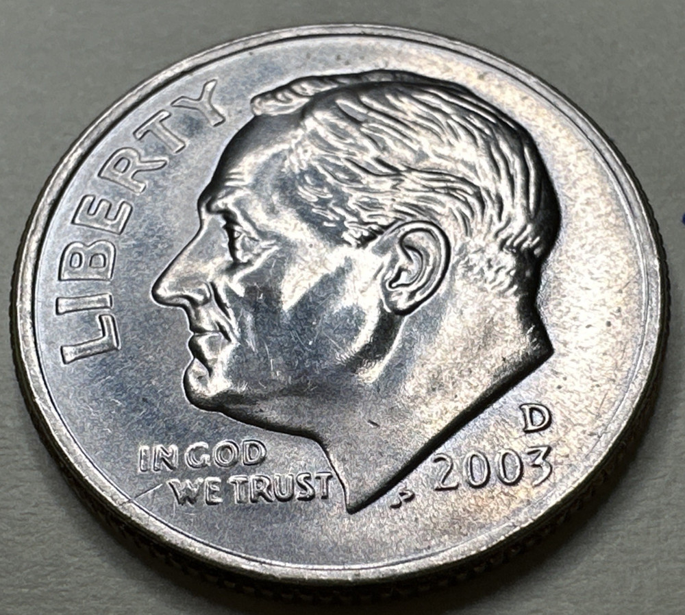 2003 D ROOSEVELT  DIME CIRCULATED 25C 2585X