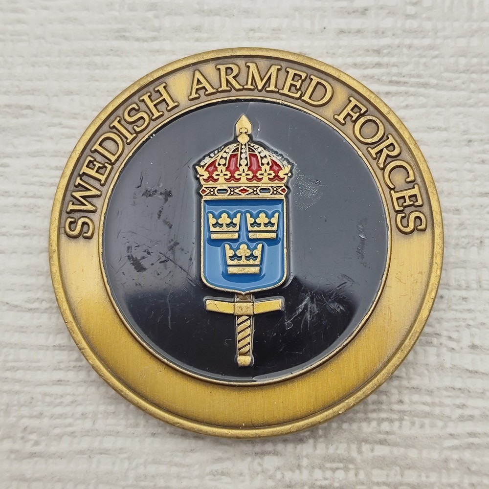 Swedish Armed Forces Defence Attache Challenge Coin