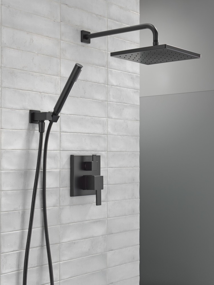 Delta 342701 Modern Square Non Shared Function Shower System - Black