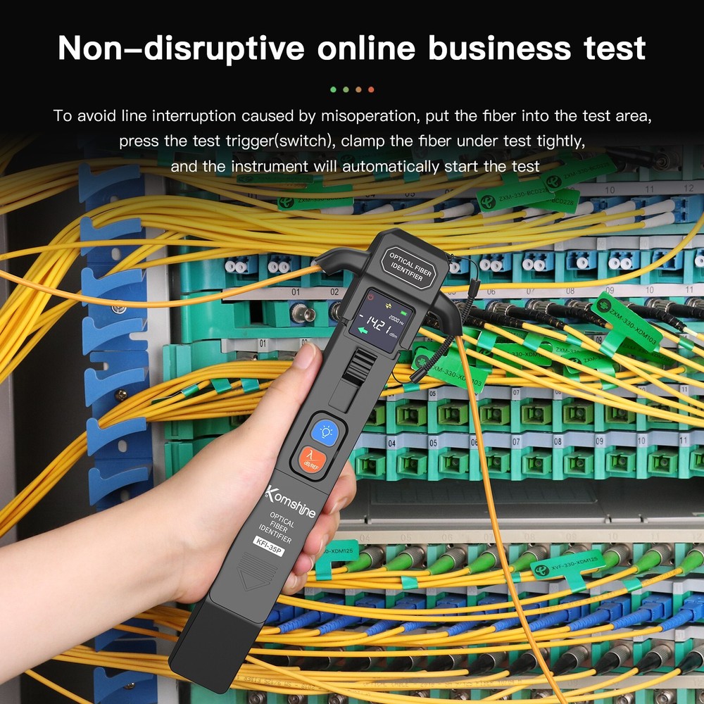 Fiber Optic Traffic Identifier Komshine KFI-35P 2-in-1 Identifier + OPM Function