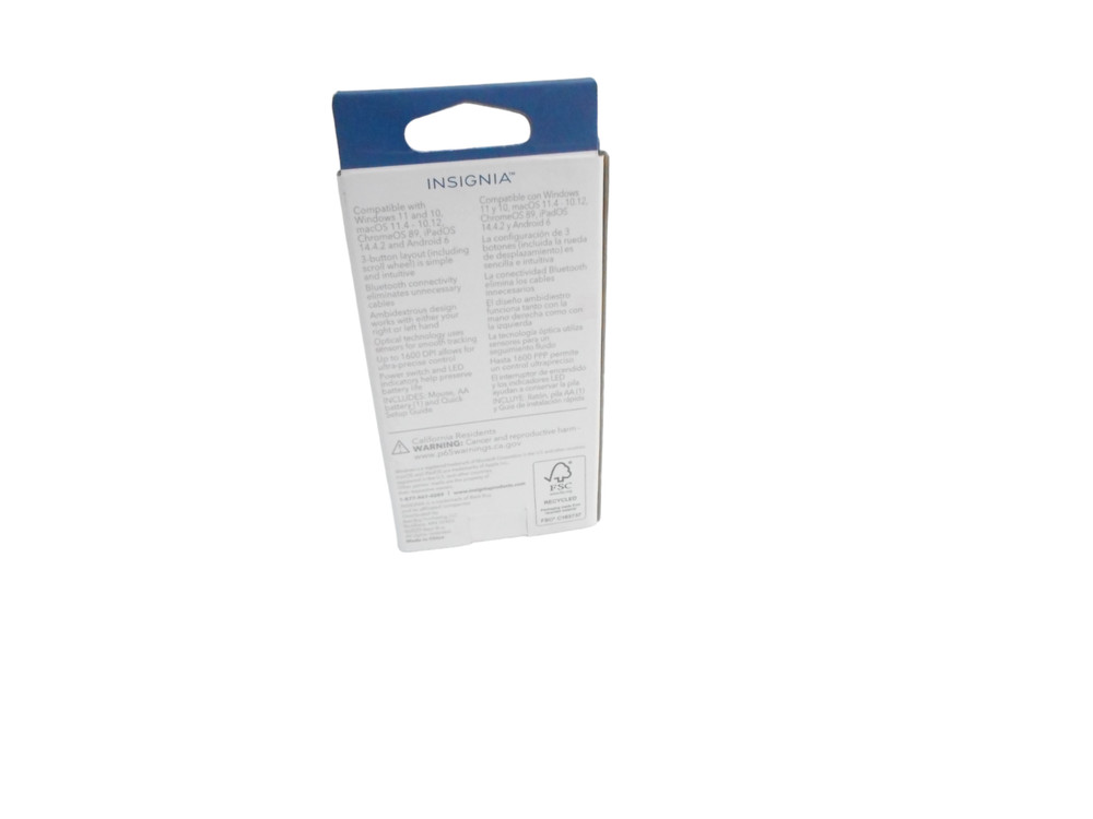 Insignia 3-Button Bluetooth Mouse - NS-PM3NK3B24 - NEW