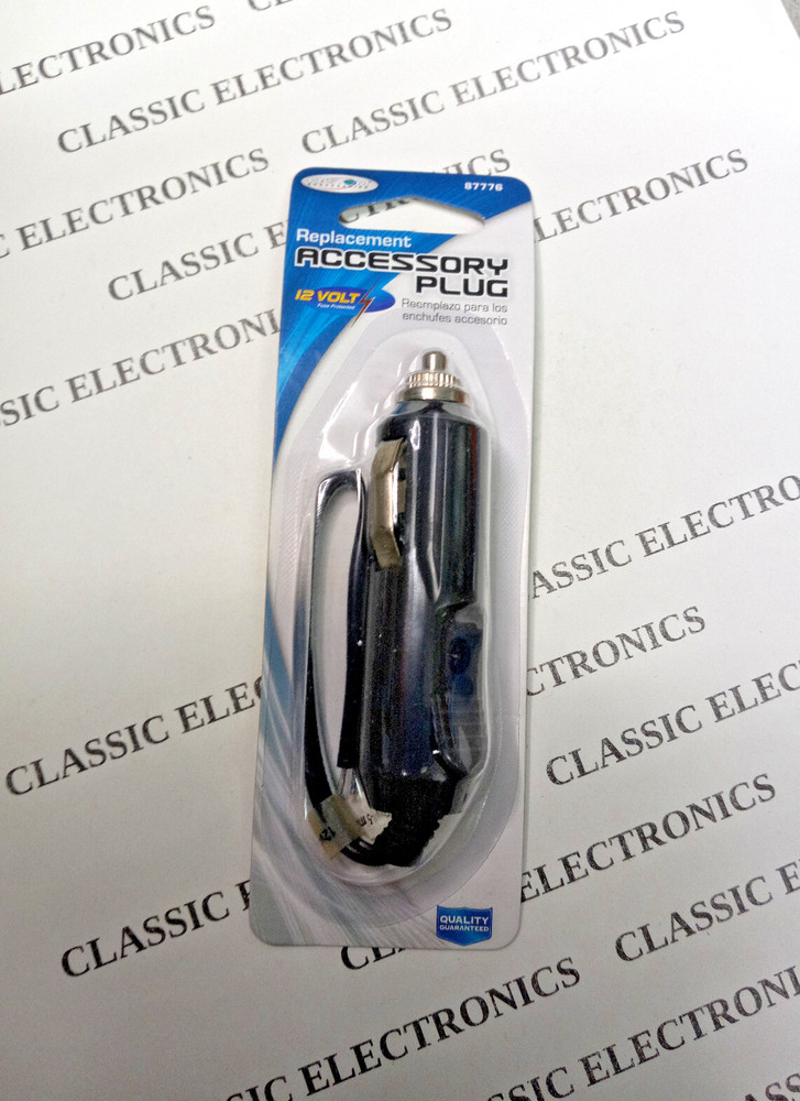 Custom Accessory 12V DC Cigarette Lighter Replacement Plug With Fuse