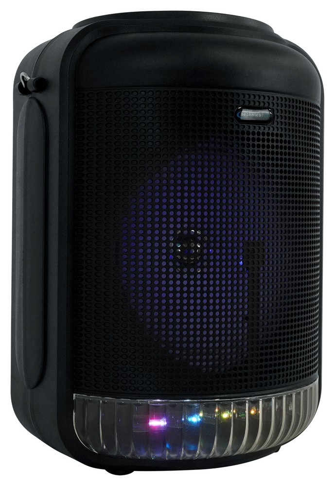 Technical Pro LIT8 Portable 8" Bluetooth LED Karaoke Machine System+Carry Strap