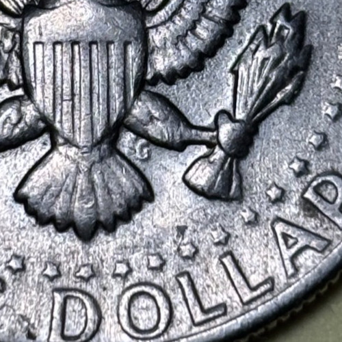 ERROR 1971-D Kennedy Half Dollar PARTIALLY MISSING DESIGNER INITIALS "FG"