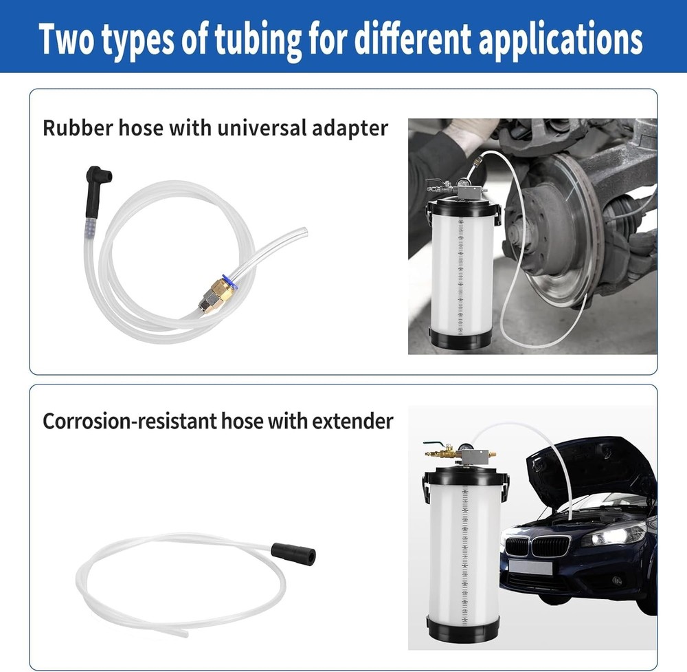 8L Pneumatic Oil Extractor Pump with Hoses for Safe & Efficient Fluid Changes