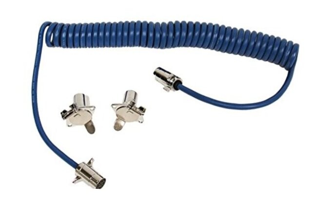 BX8861 4-Wire Electrical Coiled Cable Extension | Provides Tailights, Brake