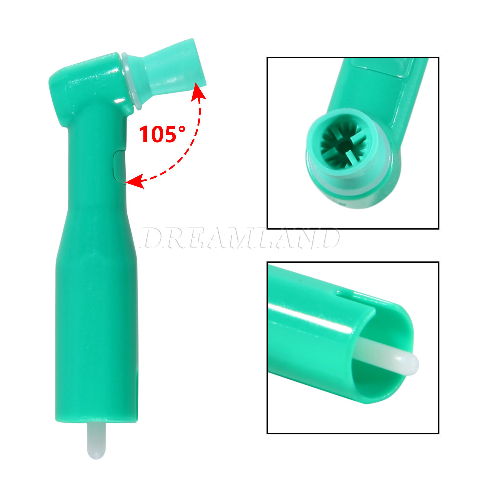 Dental Disposable Prophy Angles Regular Latex Free Contra Angle 105° - 500pcs