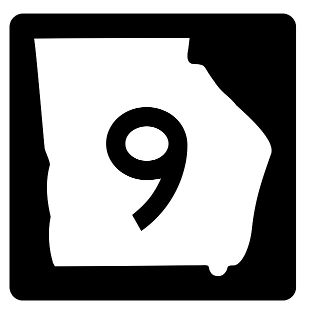 Georgia State Route 9 Sticker Decal