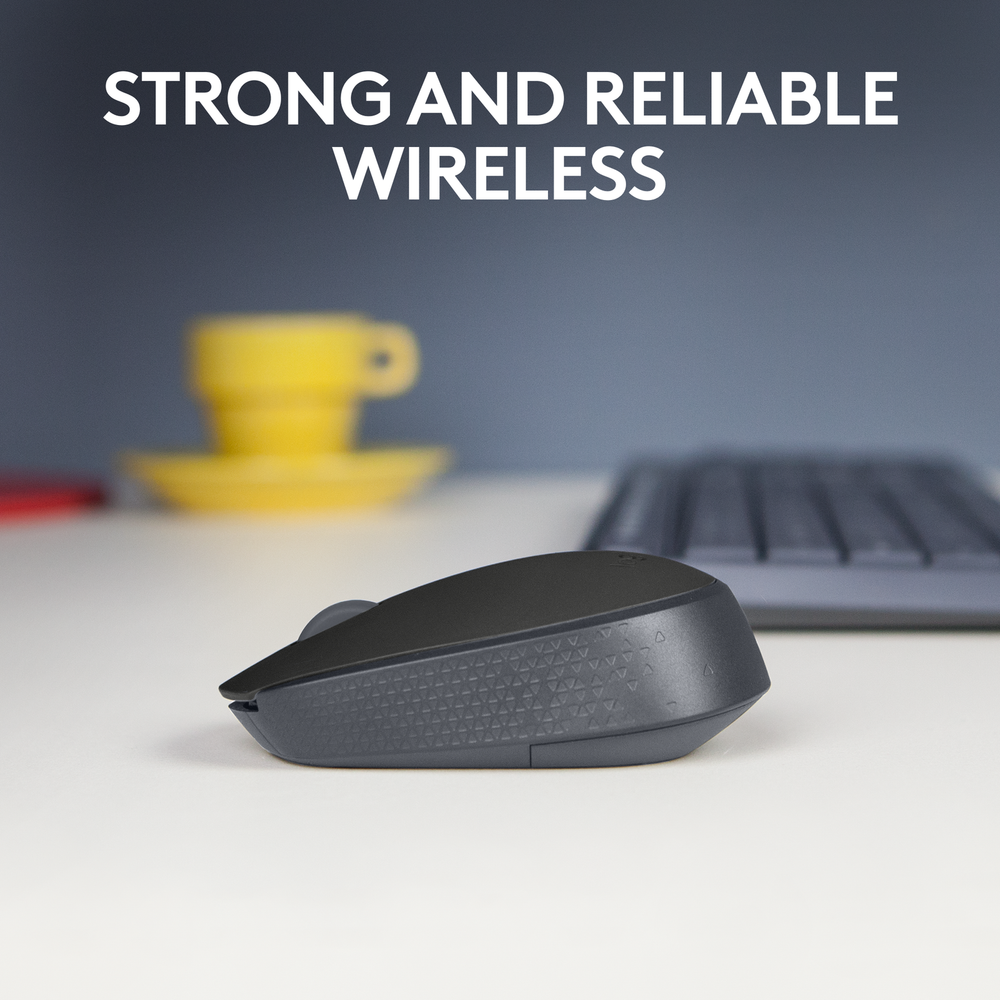 Logitech - M170 Wireless Compact Optical Ambidextrous Mouse - Black