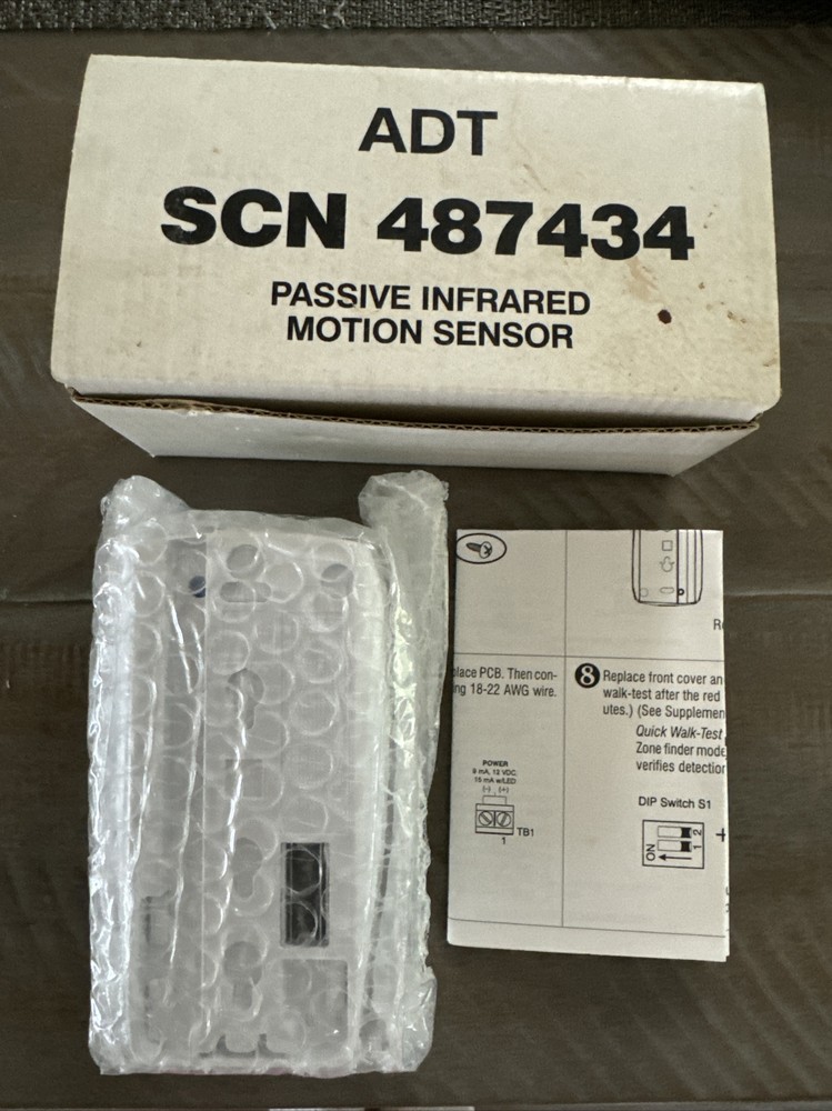 ADT SCN 487434 Passive Infrared Motion Sensor New open Box