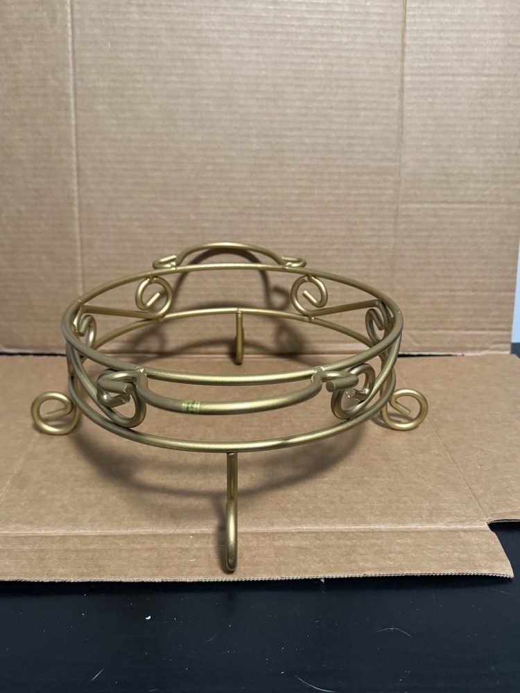 Gold Cast Metal 9" Casserole Dish Server