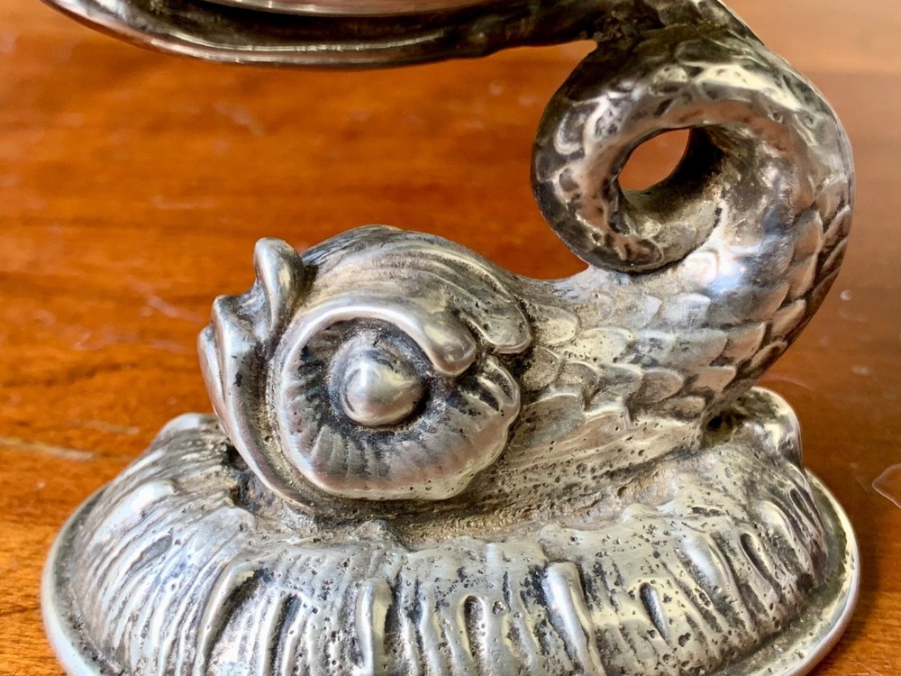 Pairpoint Silverplate Dolphin Salt Cellar