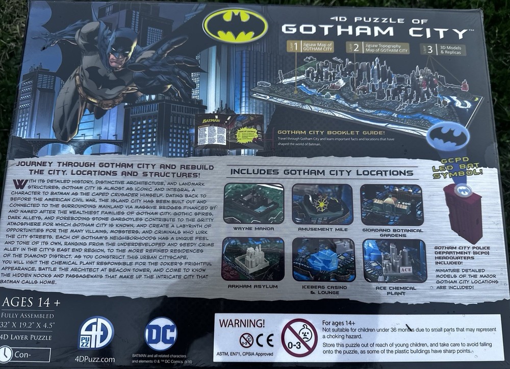 DC Comics 4D Batman Gotham City puzzle