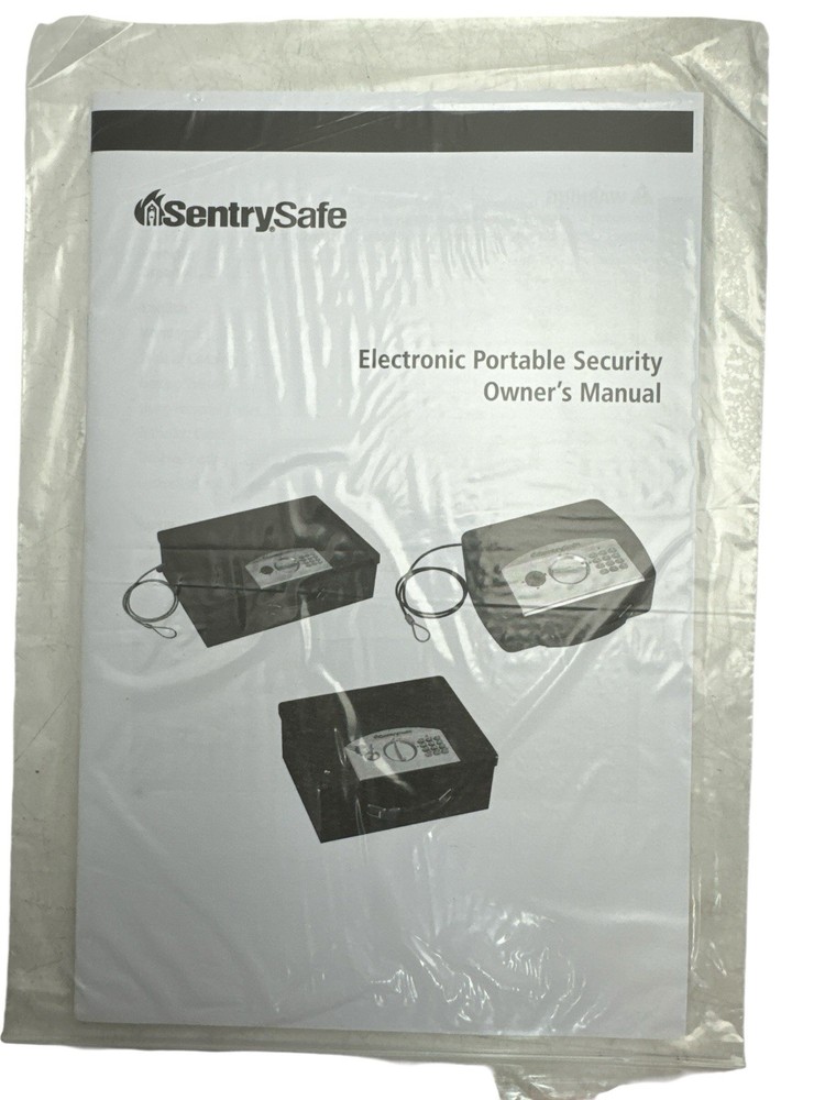 SentrySafe Small Digital Lock Box P008E Portable Security Tethering Cable Handle