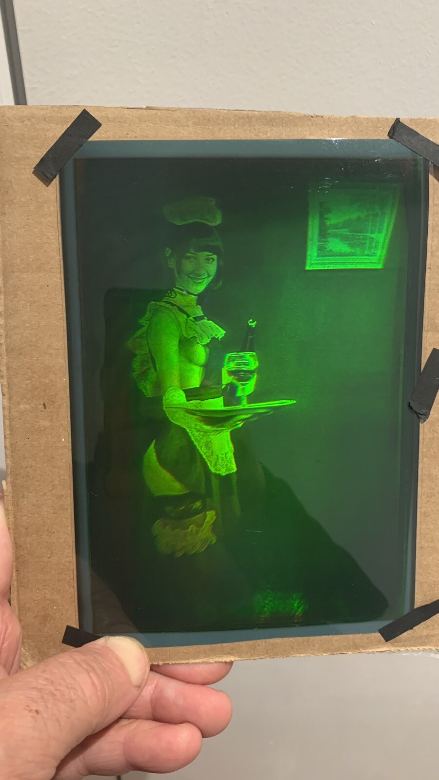 True 3D laser hologram. Casino Royale. Motion hologram