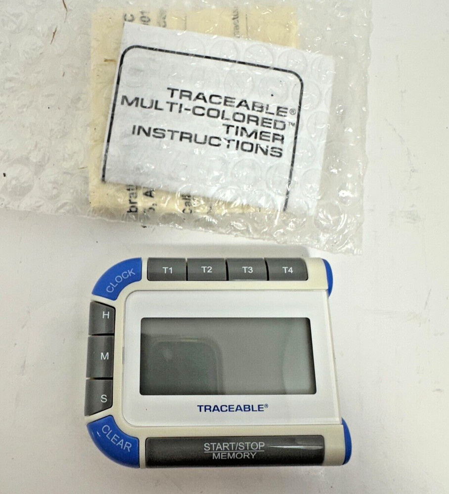 Traceable Multi-Colored Timer Grainger 8XFF0 5/8" LCD Display