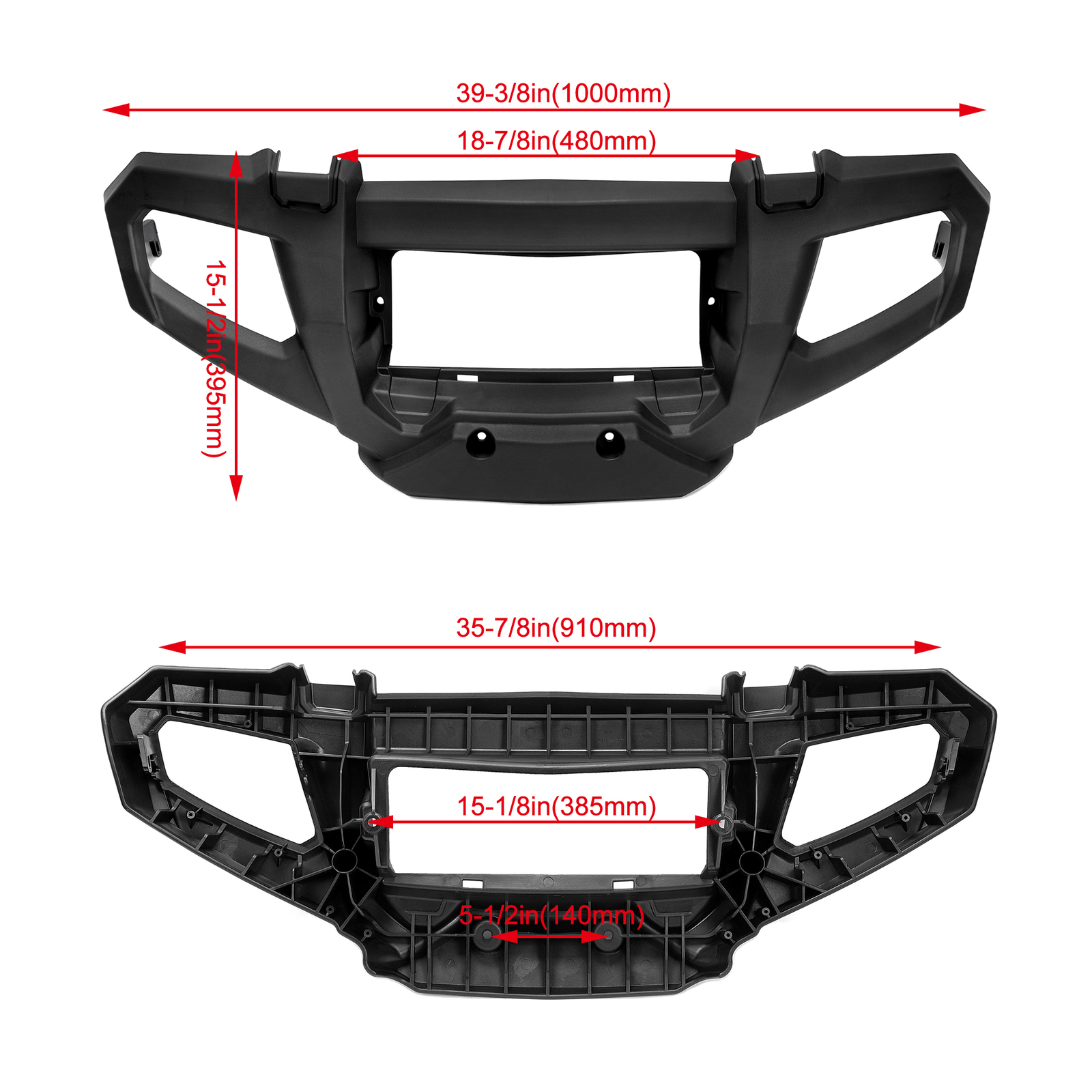 For Polaris 2633527-070 Black Front Bumper 05-2010 Touring Sportsman 800 700 500