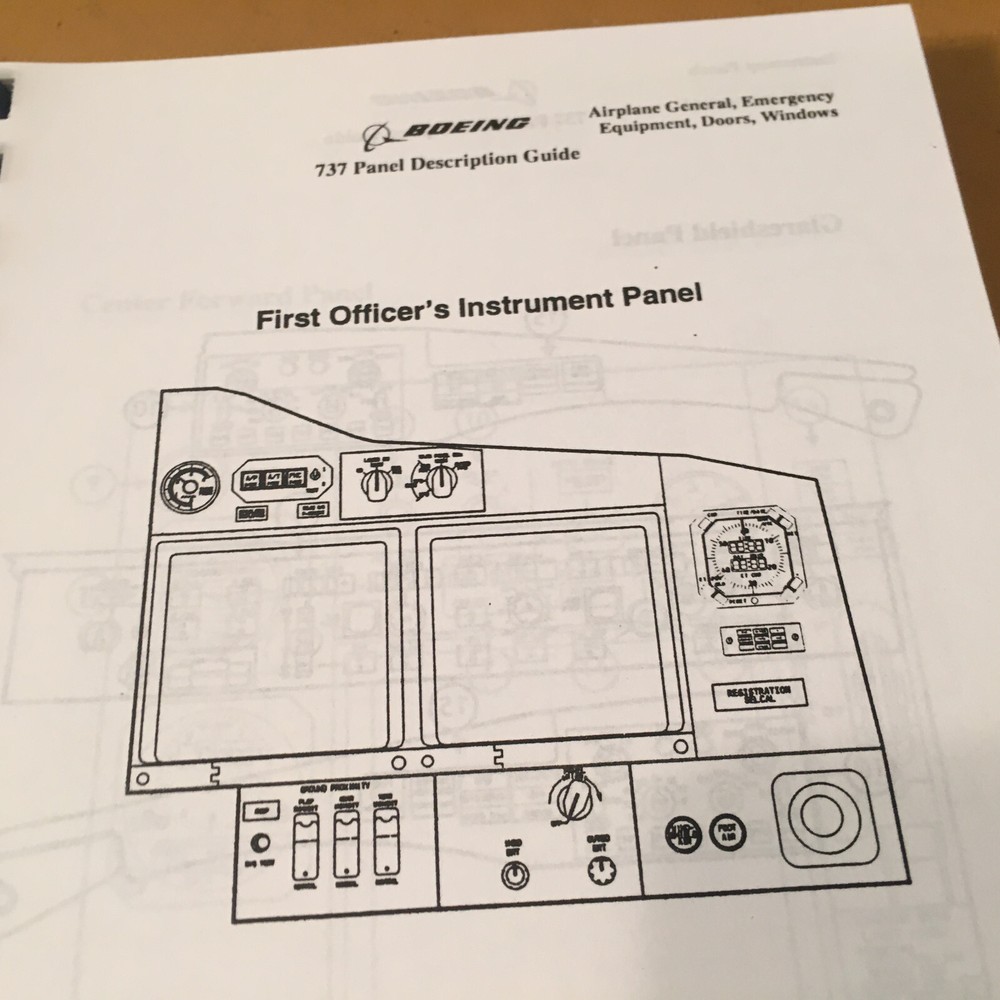 Boeing 737 Instrument Panel Description Guide