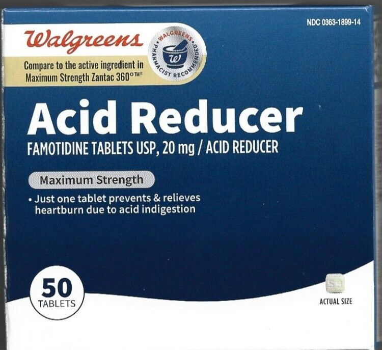 Acid Reducer Max Strength 50 tabs Exp 07/2026 (1 Box)
