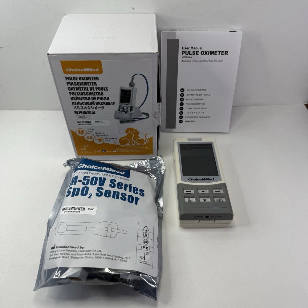 ChoiceMMed MD300M-v Handheld Pulse Oximeter Screen OPENED BOX - TESTED