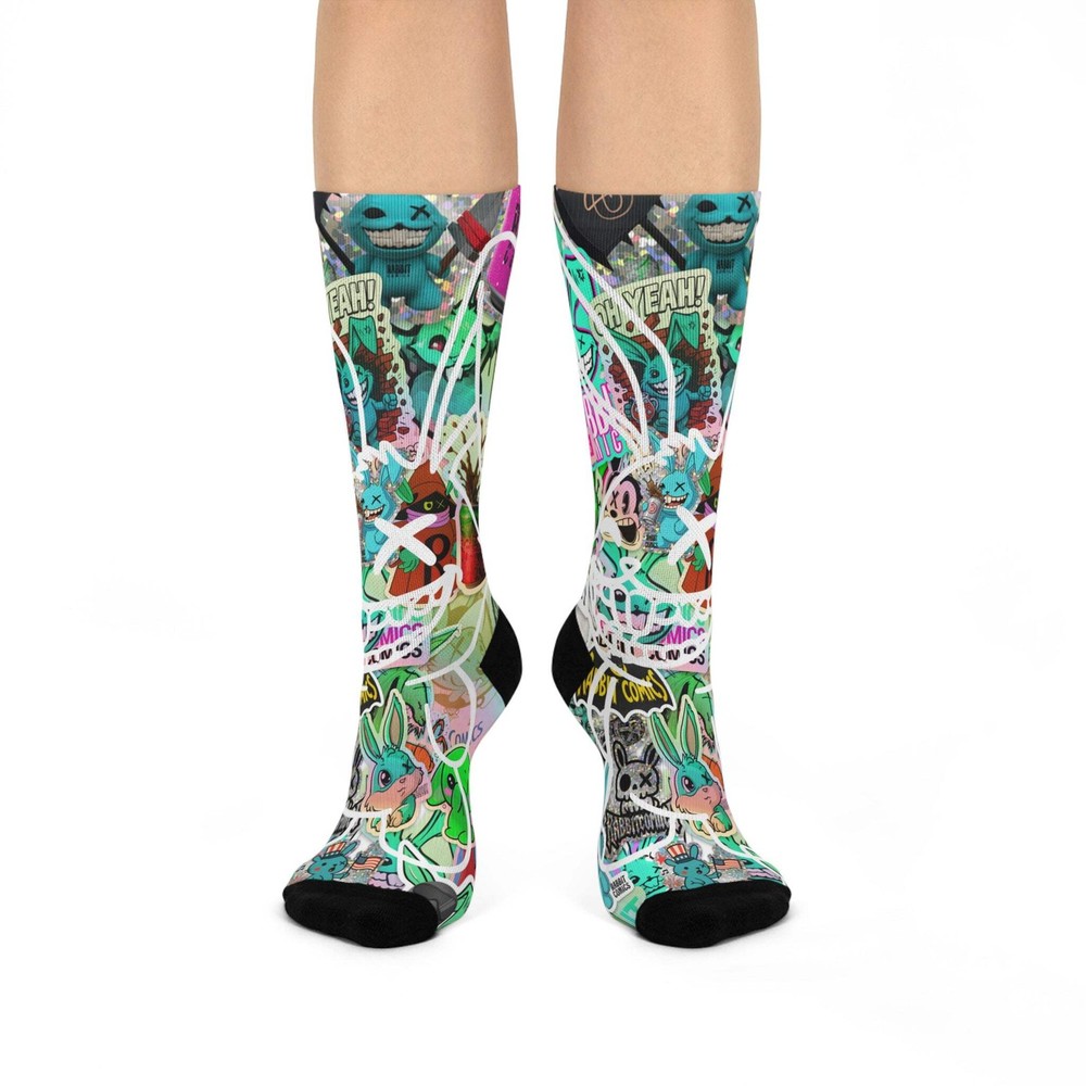 Sticker Bomb Burrow Socks