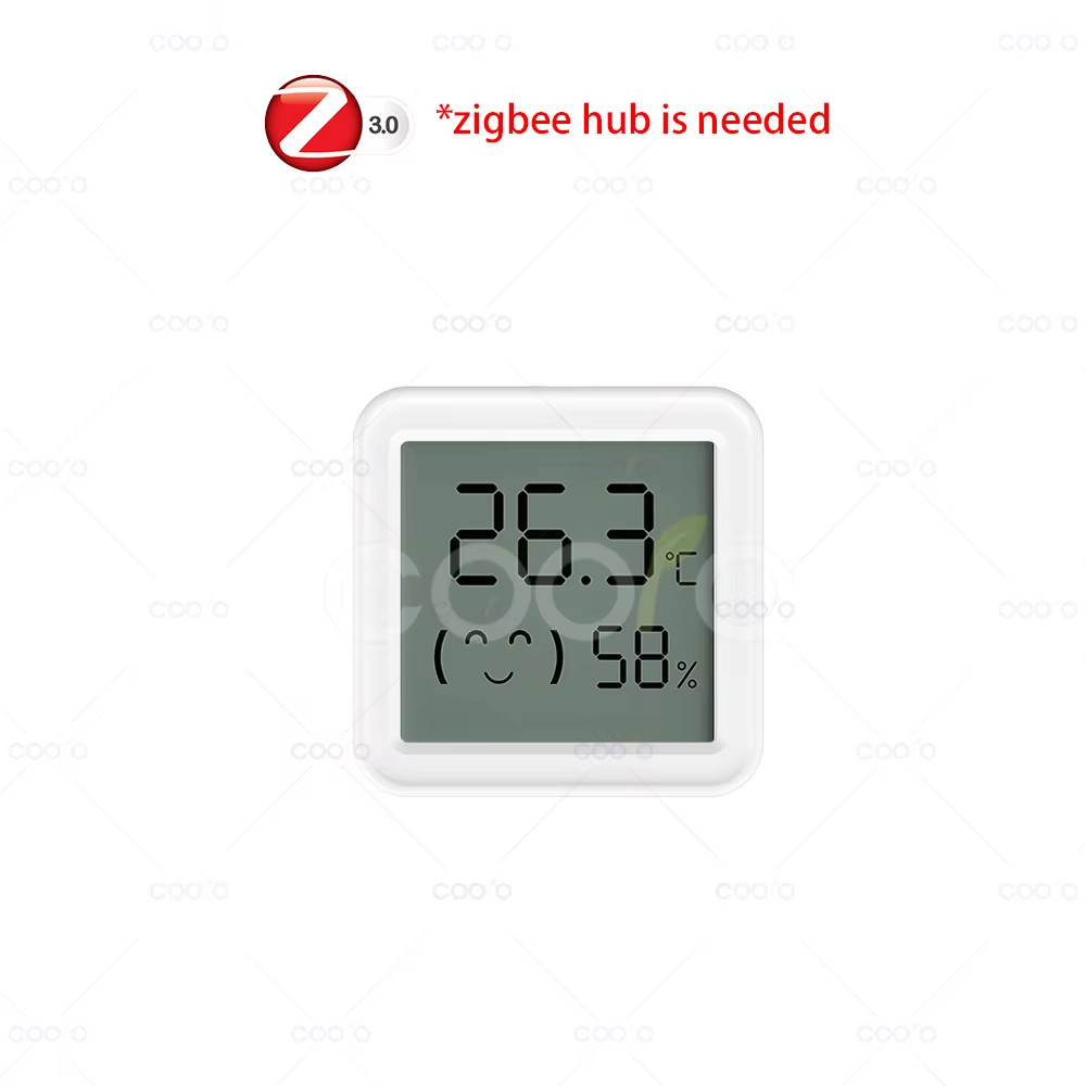 Mini Zigbee 3.0 Temperature Humidity Sensor LCD Screen App Remote Control Thermo
