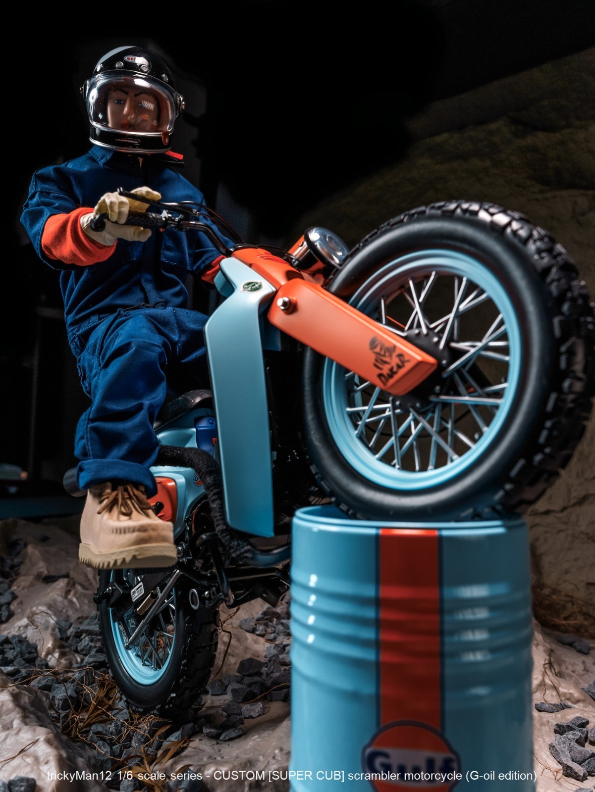 trickyMan12 1/6 [SUPER CUB] scrambler motorcycle CULF2