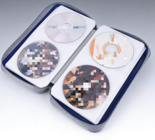 Blue 96-Disc CD/DVD Storage Case