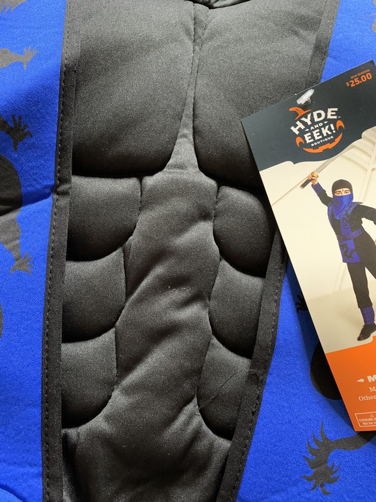 Muscle Ninja Costume. New, Size 12-14.