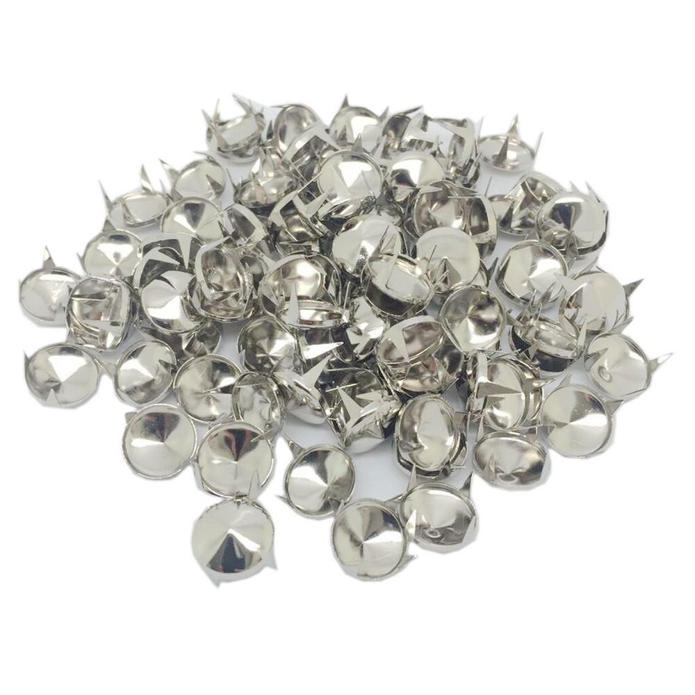 100 * Round Cone Rivet Studs DIY Leather Craft 12mm