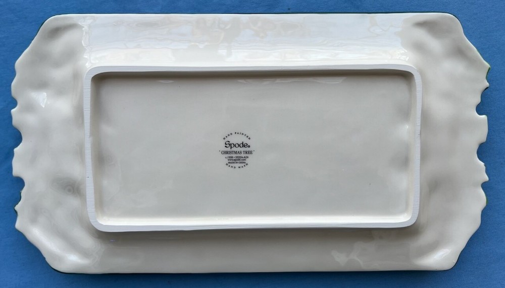 Spode Christmas Tree Tartan Serving Tray New