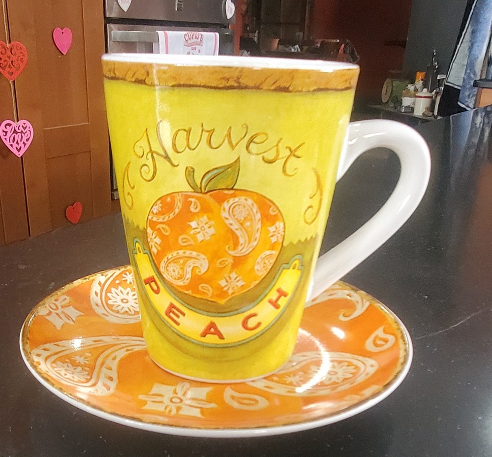 One) Vintage Oneida Ala Mode Collection 4pc Place Setting ~Peach~