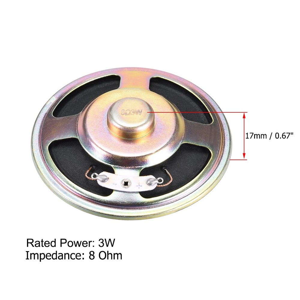3W 8 Ohm Micro Internal Speaker Magnet Loudspeaker 77mm Dia 4pcs