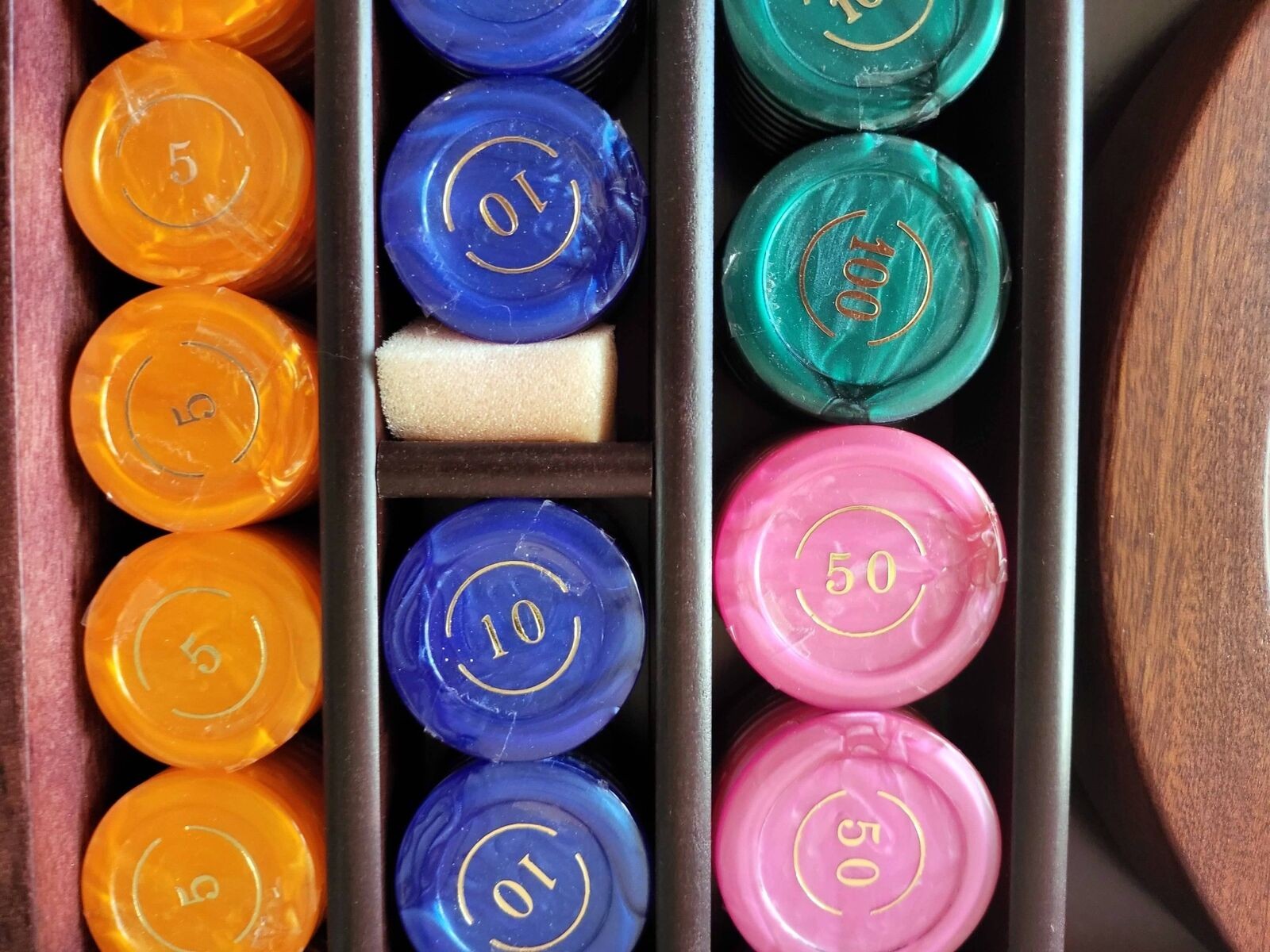 Renzo Romagnoli Solid Mahogany Roulette Wheel Case Set - Retired and Rare Unused