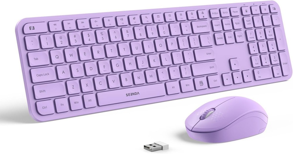 Combo Teclado y mouse Inalambricos para Windows, Android TV Box/Raspberry / PC