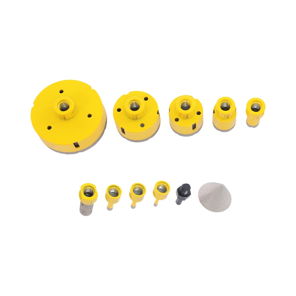 10Pcs Drill Bits, Diamond Drill Bits Kit, Professional Drilling Tool Set Toolbox