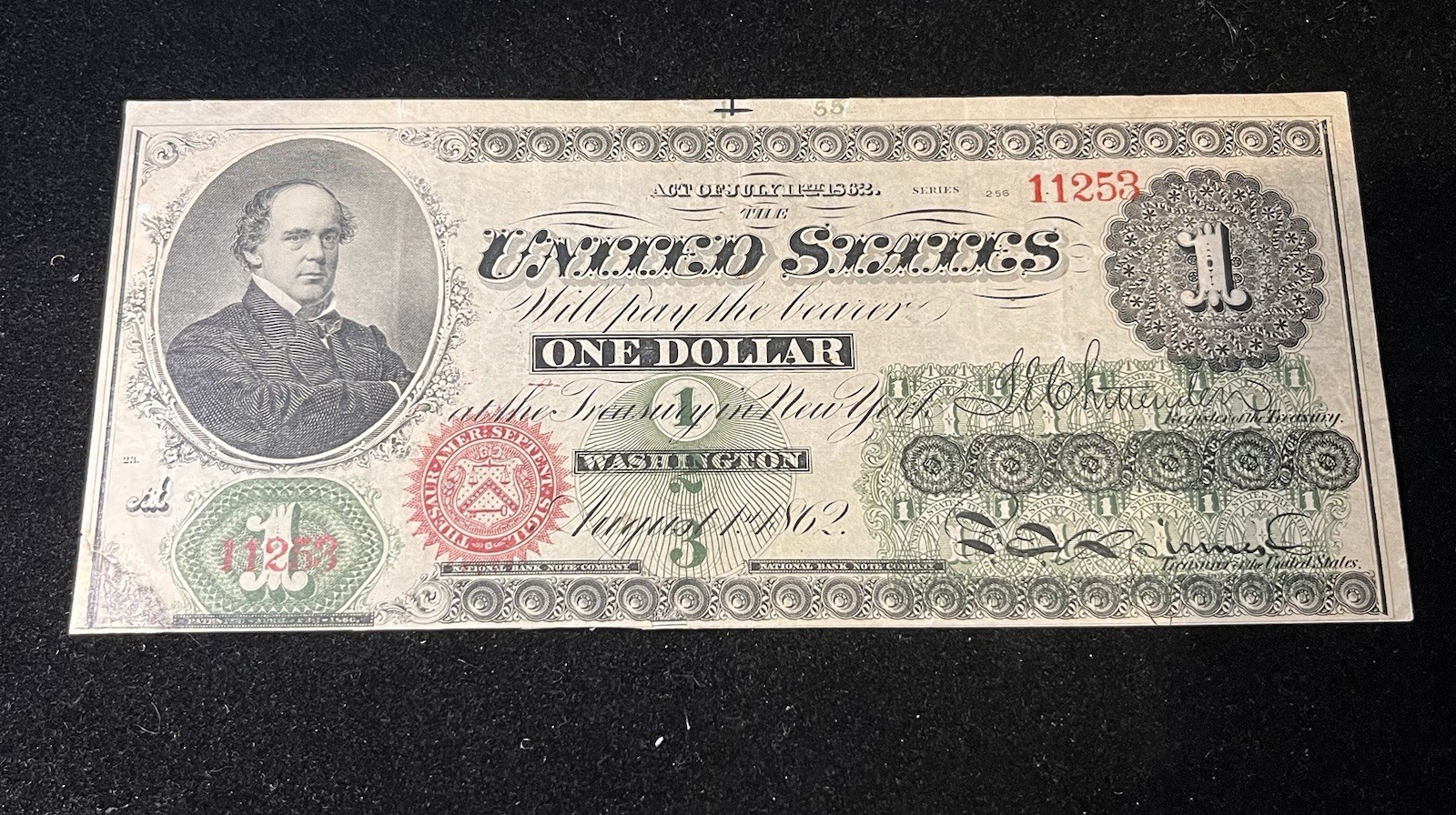 1862 1 legal tender - Repaired