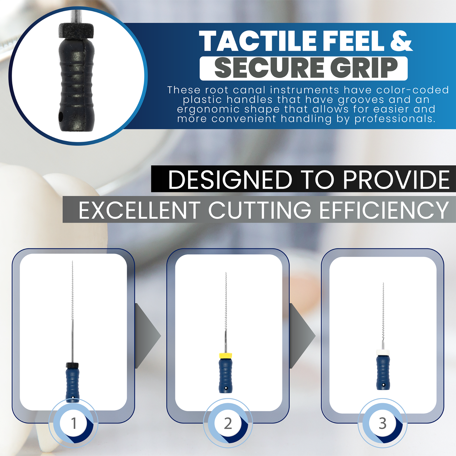 25mm Endodontic K Files K File (Choose Size Inside), Endo Dental Steel Rotary