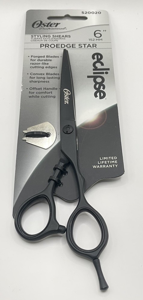 Oster Styling Shears Proedge Star 6” offset Eclipse #520020 New