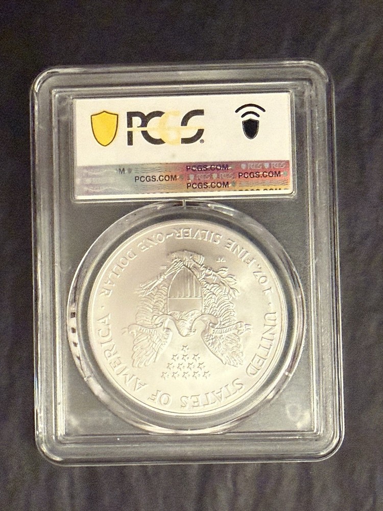 2007-W Burnished Silver Eagle PCGS SP69 Classic Blue Label