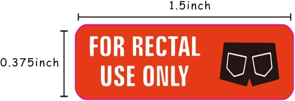 500 Pcs Rectal Use Only Stickers Waterproof Permanent Adhesive Labels