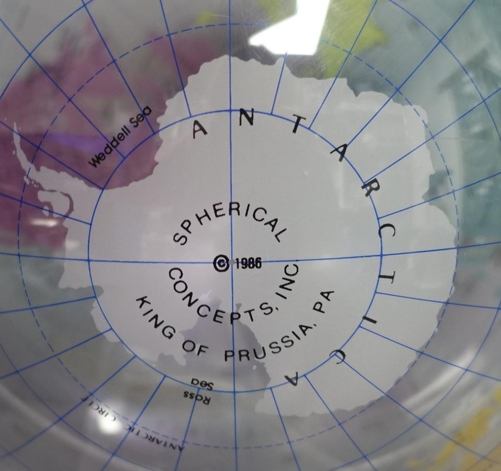 SCI Spherical Concepts Earthsphere 38" Transparent Lucite Globe +Stand Teaching